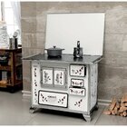 Fogão A Lenha N2 Gabinete Porta Dupla L/e Flor