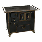 Fogão À Lenha N3 Barroco Em Ferro Fundido Saída Lado Direito