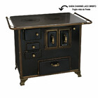 Fogão À Lenha N3 Barroco Em Ferro Fundido Saída Lado Direito