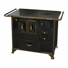 Fogão À Lenha N3 Barroco Em Ferro Fundido Saída Lado Esquerdo