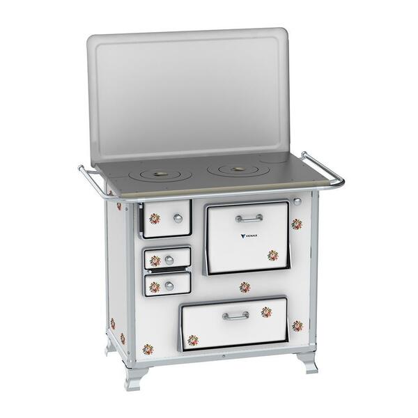 Fogão A Lenha N 1 Gab Branco Buque C/ Tampa Venax