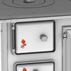 Fogão A Lenha N 1 Gab Branco Flor C/ Tampa Venax