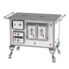 Fogao A Lenha N 1 Sec Branco Flor Sem Tampa Sd