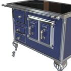 Fogao A Lenha N 1 Sec Xviii Premium Azul Sd Saida Direita