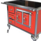 Fogao A Lenha N 1 Sec Xviii Vermelho Se Saida Esquerda