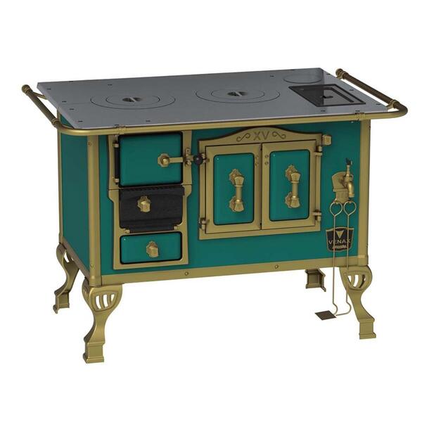 Fogao A Lenha N 2 Duque Turquesa Sem Tampa