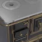 Fogao A Lenha N 2 Gab Imperador Preto Com Tampa