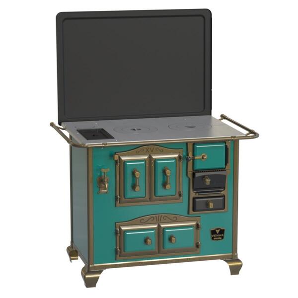 Fogao A Lenha N 2 Gab Imperador Turquesa Com Tampa