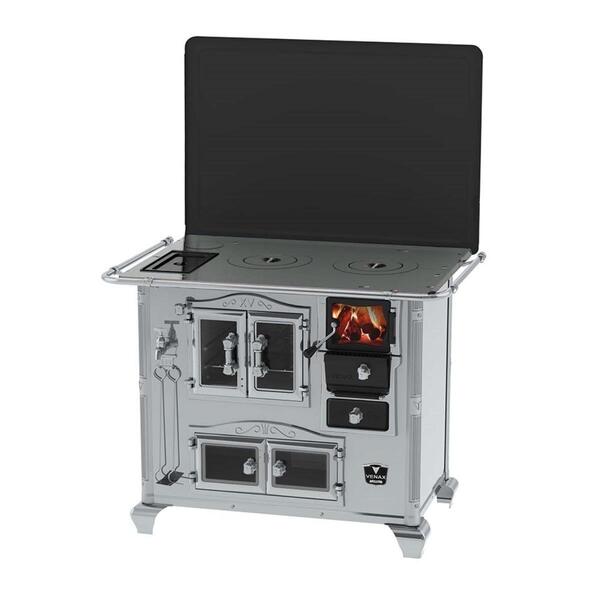 Fogao A Lenha N 2 Gab Imperador Vitreo Inox Com Tampa