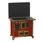 Fogao A Lenha N 2 Gab Imperador Vitreo Premium Vermelho Com T