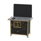 Fogão A Lenha N 2 Gab Renaissance Preto Tampa Cald Esquerda