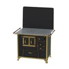 Fogão A Lenha N 2 Gab Renaissance Preto Tampa Saida Esquerda