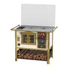 Fogão A Lenha N 2 Ludwig Vitreo Branco Tampa Esquerda