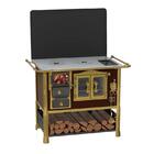 Fogao A Lenha N 2 Ludwig Vitreo Tabaco Com Tampa Sd