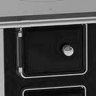 Fogão A Lenha N 2 Preto Sem Tampa Saida Esquerda