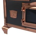 Fogao A Lenha N 2 Princess Preto Rose Gold Sd Saida Direita