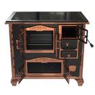 Fogao A Lenha N 2 Princess Preto Rose Gold Se Saida Esquerda