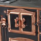 Fogão A Lenha N 2 Princess Preto Rose Gold Tampa Esquerda