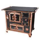 Fogão A Lenha N 2 Princess Preto Rose Gold Tampa Esquerda