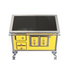 Fogao A Lenha N 2 Sec Xviii Premium Amarelo Sd Saida Direita