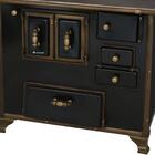 Fogão A Lenha Venâncio  Barroco Preto Gabinete Nº03 Lado Esqu