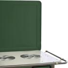 Fogão A Lenha Venâncio  Barroco Verde Gabinete Nº03 Lado Esqu