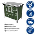 Fogão A Lenha Venâncio Tradicional Nº2 Vitrocerâmico Verde Ga