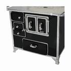 Fogão A Lenha Venâncio Tradicional Nº 02 Preto Gabinete Porta