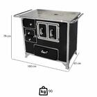 Fogão A Lenha Venâncio Tradicional Nº 02 Preto Gabinete Porta