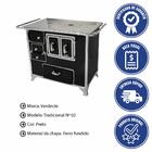 Fogão A Lenha Venâncio Tradicional Nº 02 Preto Gabinete Porta