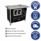 Fogão A Lenha Venâncio Tradicional Nº 02 Preto Gabinete Porta