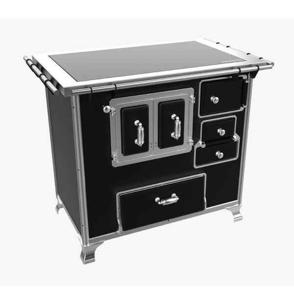 Fogão A Lenha Venâncio Vitrocerâmico N° 02 Gabinete E Porta D