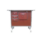 Fogão A Lenha Vermelho Gabinete Nº 2 Maestro Lado Direito