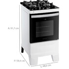 Fogão Agile Up 4 Bocas Com Mesa De Vidro Atlas