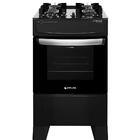 Fogão Atlas 4 Bocas Preto Acendimento Automático Bivolt