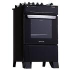 Fogão Atlas 4 Bocas Preto Atenas Glass Com Acendimento Automá