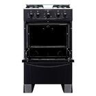 Fogão Atlas 4 Bocas Preto Com Forno Limpa Fácil Coliseum Plus