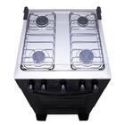 Fogão Atlas 4 Bocas Preto Com Forno Limpa Fácil Coliseum Plus