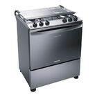 Fogão Brastemp 5 Bocas Cor Inox Com Botões Removíveis E Exclu