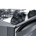 Fogão Brastemp 5 Bocas Cor Inox Com Botões Removíveis E Exclu