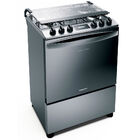 Fogão Brastemp 5 Bocas Cor Inox Com Turbo Chama E Touch Timer