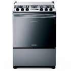 Fogão Brastemp 5 Bocas Cor Inox Com Turbo Chama E Touch Timer