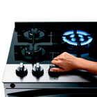 Fogão Brastemp 5 Bocas Duplo Forno Cor Inox Com Mesa De Vidro