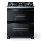 Fogão Brastemp 5 Bocas Preto Com Duplo Forno  Mesa De Vidro E