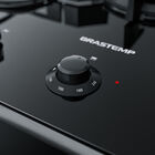 Fogão Brastemp 5 Bocas Preto Com Duplo Forno  Mesa De Vidro E