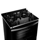 Fogão Brastemp 5 Bocas Preto Com Mesa De Vidro  Função Air Fr