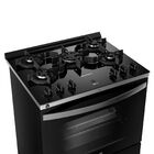 Fogão Brastemp 5 Bocas Preto Com Mesa De Vidro  Função Air Fr