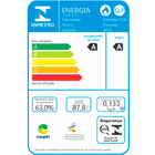 Fogão Caribe Glass 5 Bocas 5096 Esmaltec Branco Bivolt