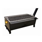 Fogão Churrasqueira Caipira Chapa 03 Furo Grelha 60x38x20cm