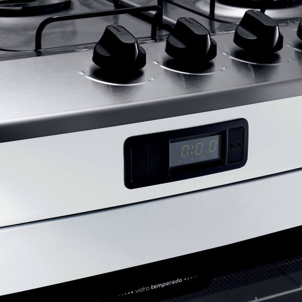 Fogão consul 5 bocas branco com duplachama e timer digital clearance